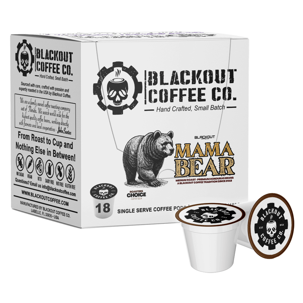 MAMA BEAR MEDIUM ROAST PODS 18CT