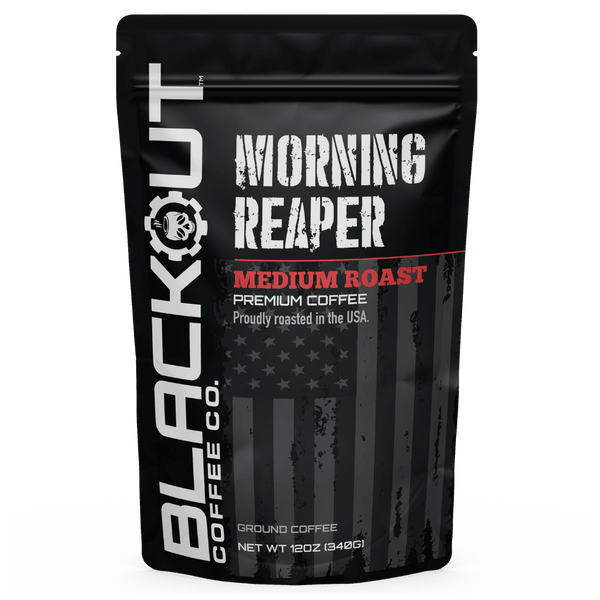 Morning Reaper Coffee Bag 12oz Blackout Coffee