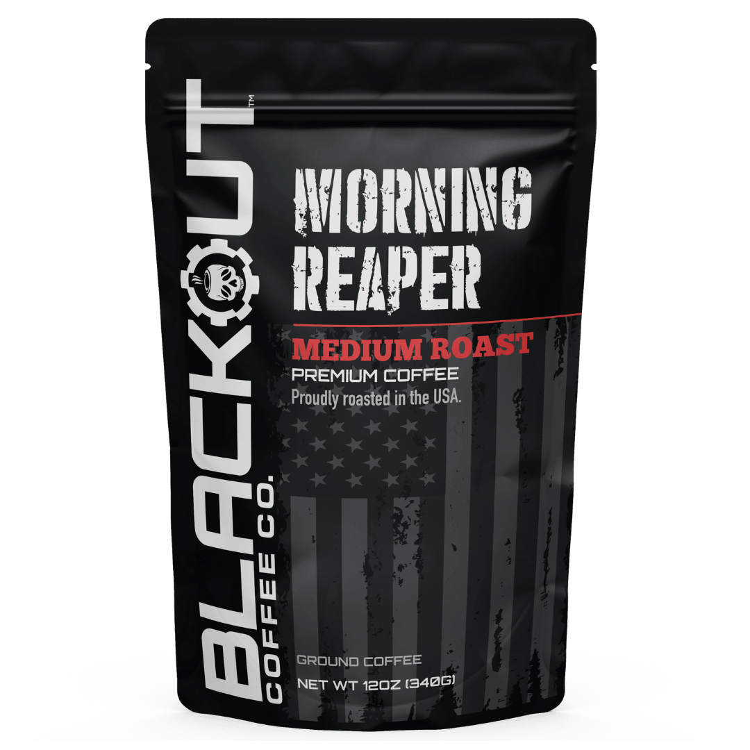 Morning Reaper Coffee Bag 12oz Blackout Coffee