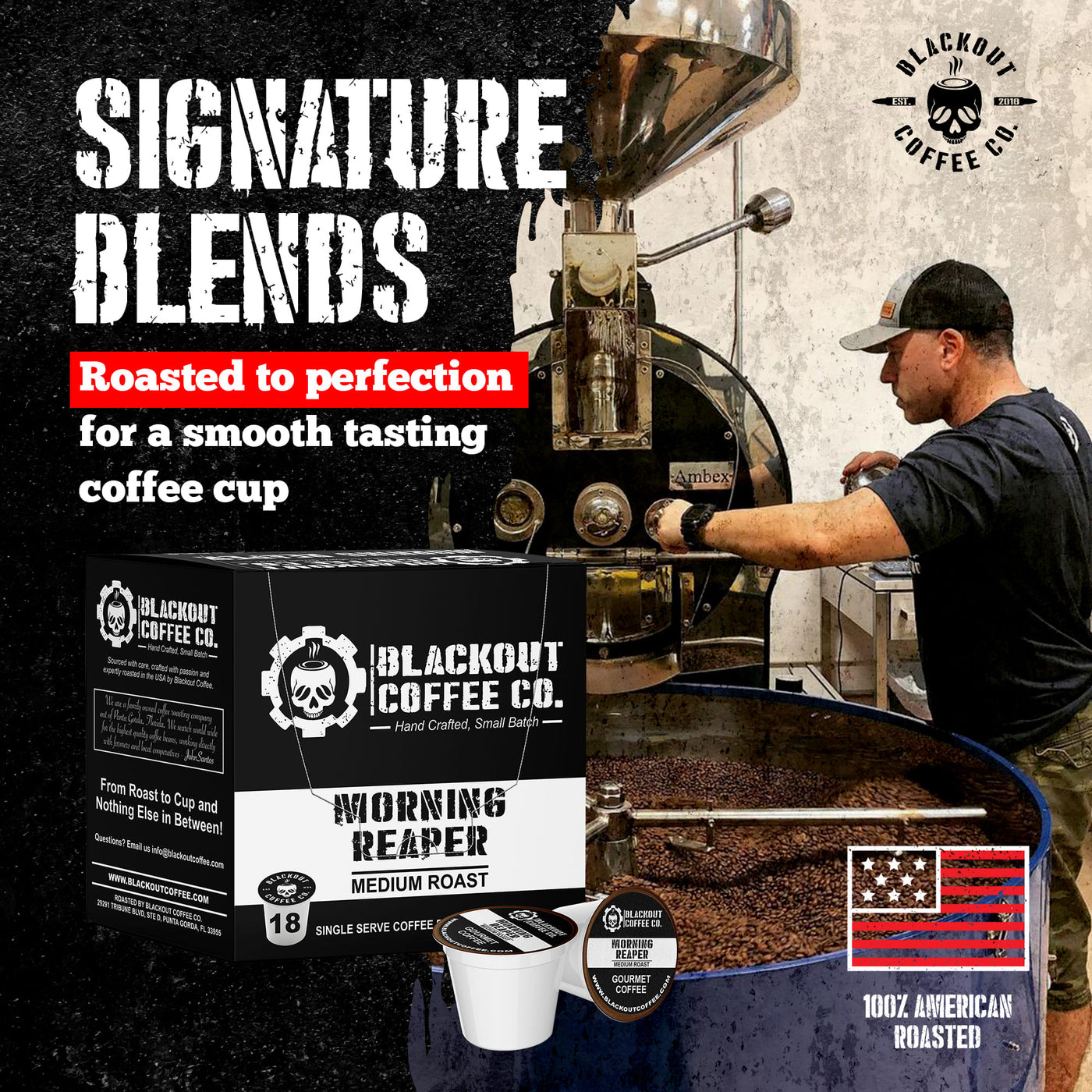 MORNING REAPER MEDIUM ROAST COFFEE PODS 18CT  Roasting
