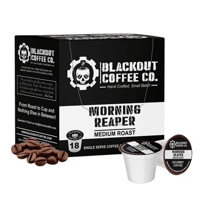 MORNING REAPER MEDIUM ROAST COFFEE PODS 18CT