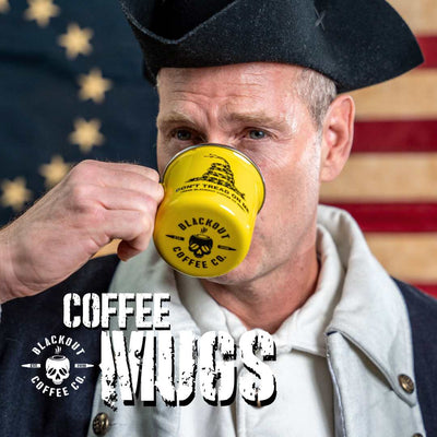 Blackout Coffee Yellow Mugs Moblie