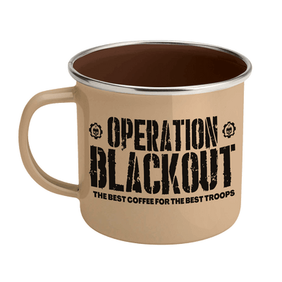 Camping Enamel Steel Mug 12 oz – Blackout Coffee Co