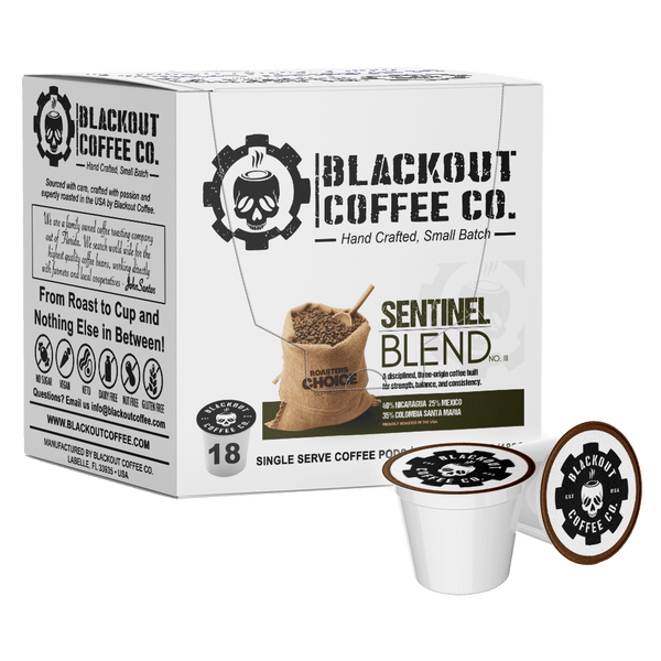 SENTINEL BLEND NO. III MEDIUM DARK ROAST PODS 18CT