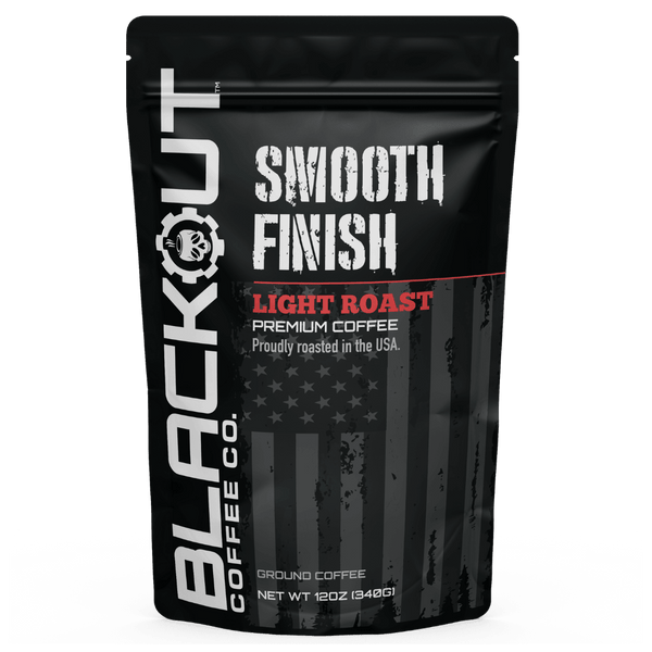 Smooth Finish Coffee Bag 12oz Blackout Coffee