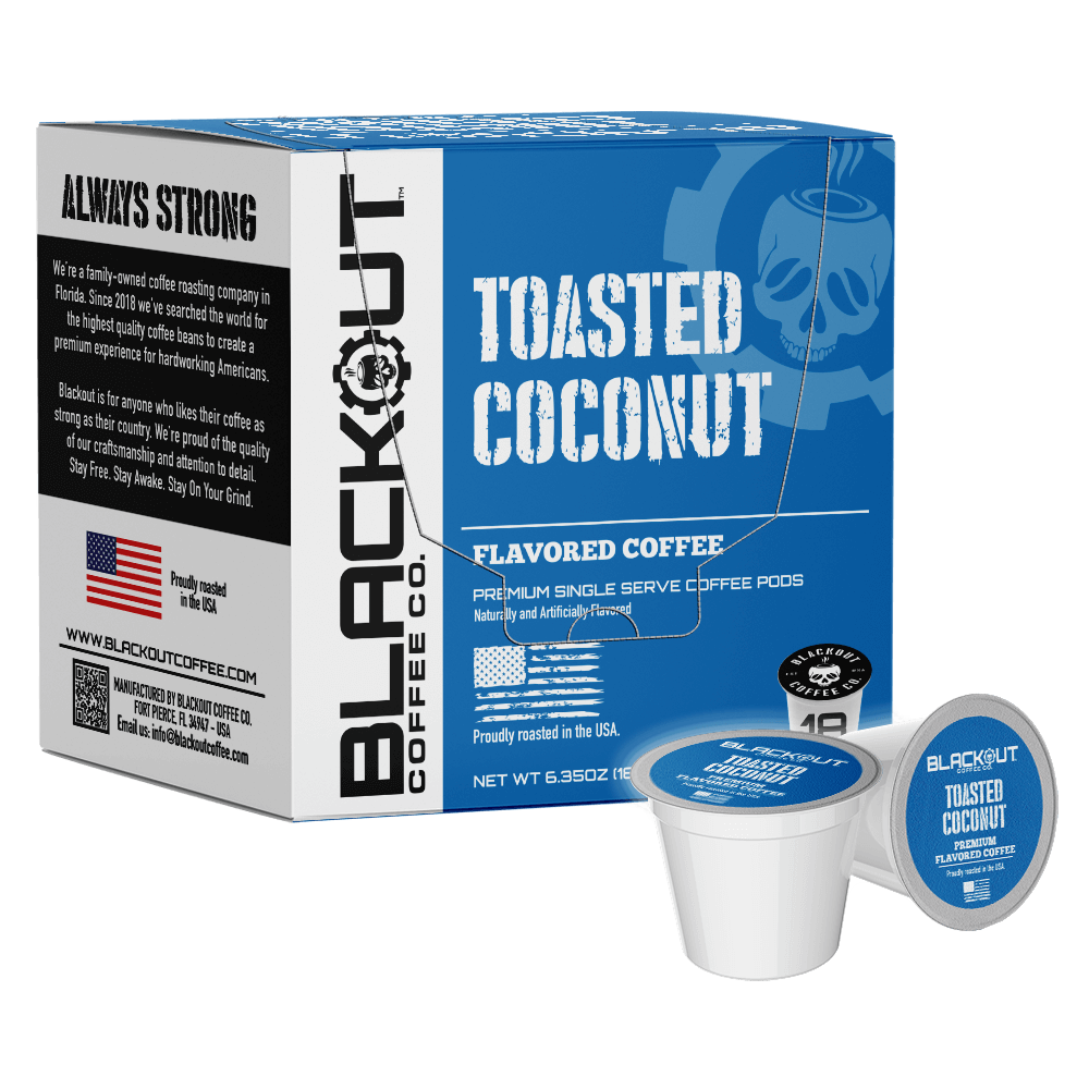 cororful／Sodomほか TOASTED COCONUT FLAVORED COFFEE PODS 18CT – Blackout Coffee Co