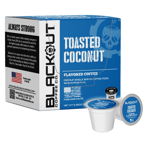 TOASTED COCONUT FLAVORED COFFEE PODS 18CT