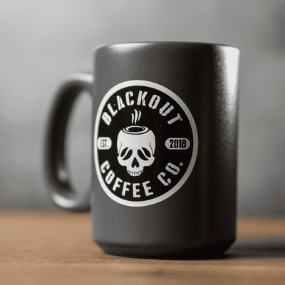 blackout coffee USA Patriot Mug gray