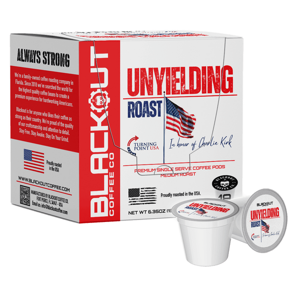 UNYIELDING ROAST COFFEE PODS 18CT