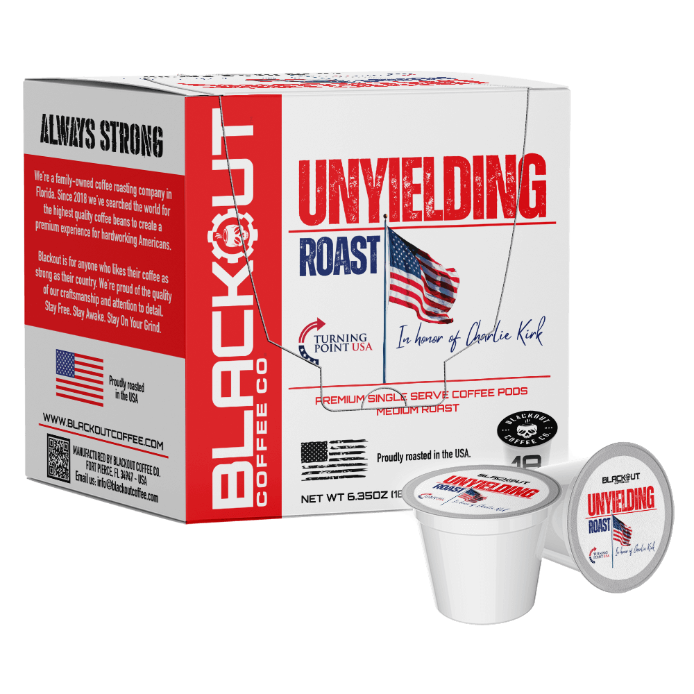 UNYIELDING ROAST COFFEE PODS 18CT