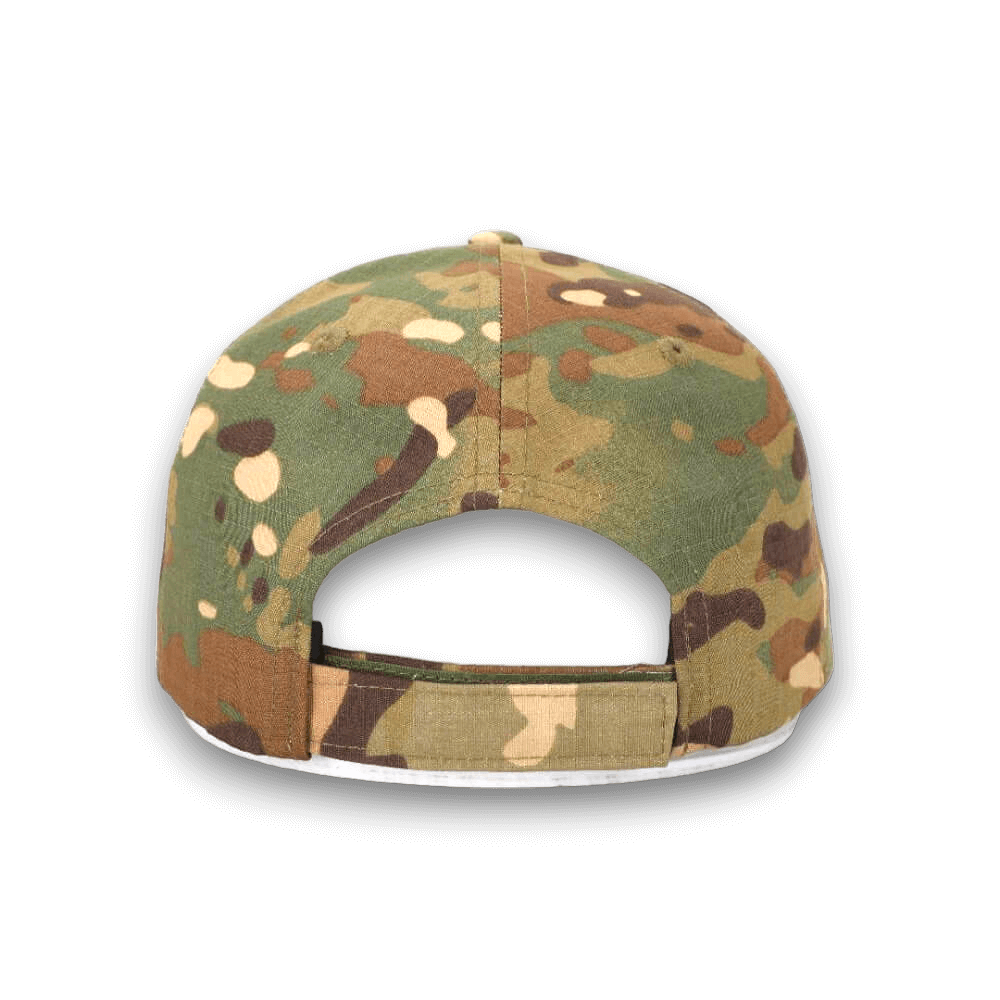 CAMO PATCH HAT WITH VELCRO CLOSURE