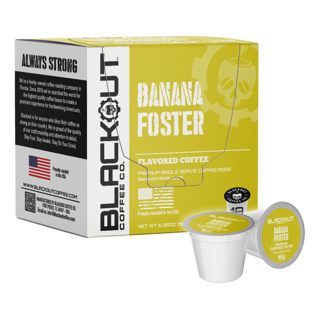 BANANA FOSTER FLAVORED COFFEE PODS 18CT