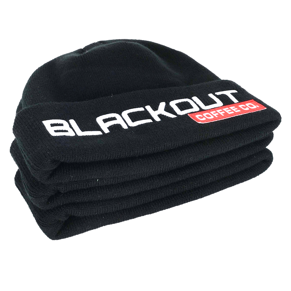 thumbnail image 2 of USA American Blackout Tactical Flag Beanie – Embroidered Acrylic, Unisex 2 of 4