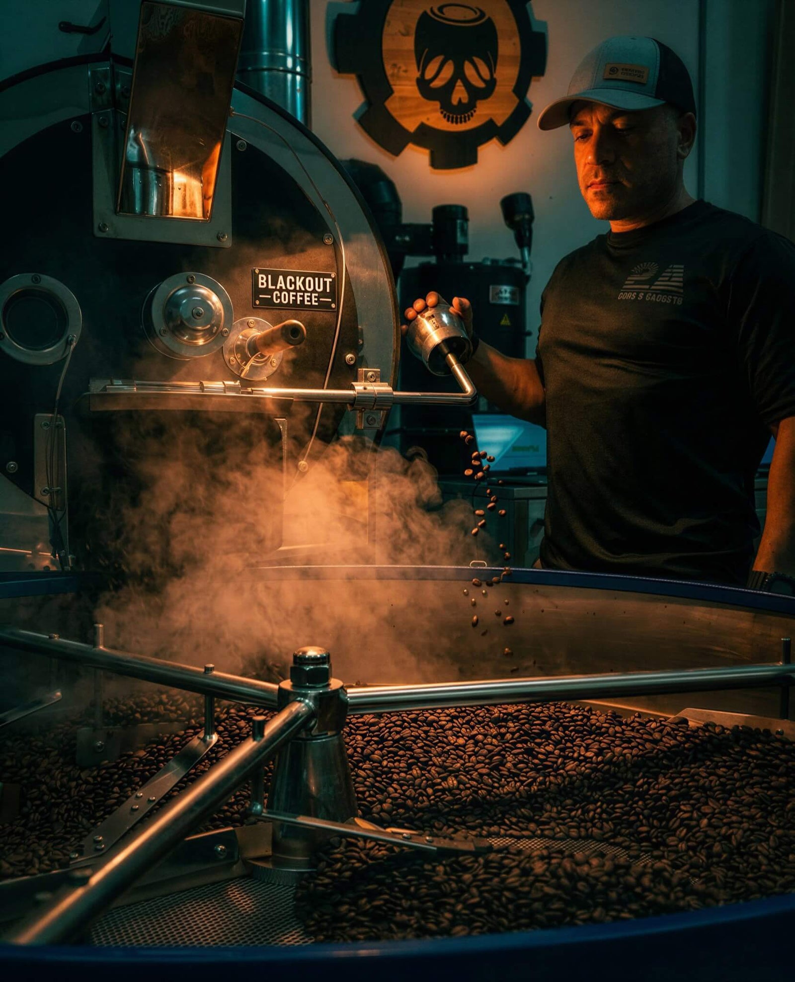 Blackout Coffee founder at the family-owned Florida operation