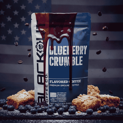 blueberry crumbled coffee