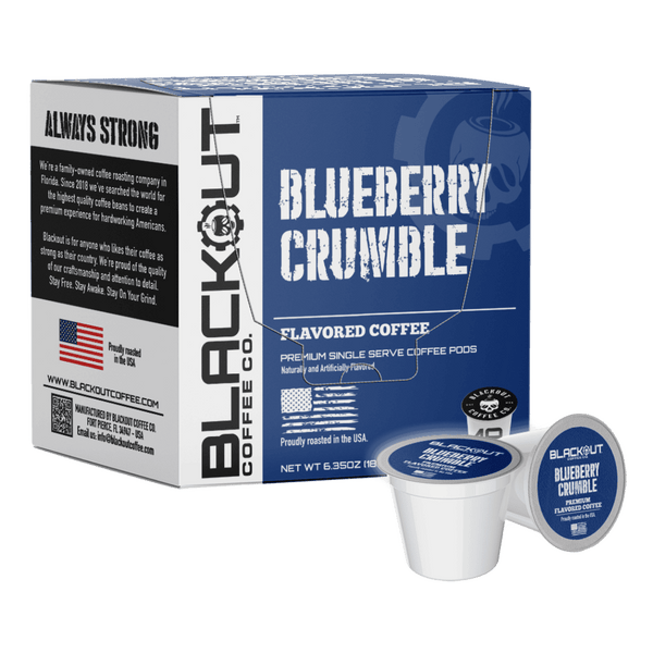 BLUEBERRY CRUMBLE FLAVORED COFFEE PODS 18CT
