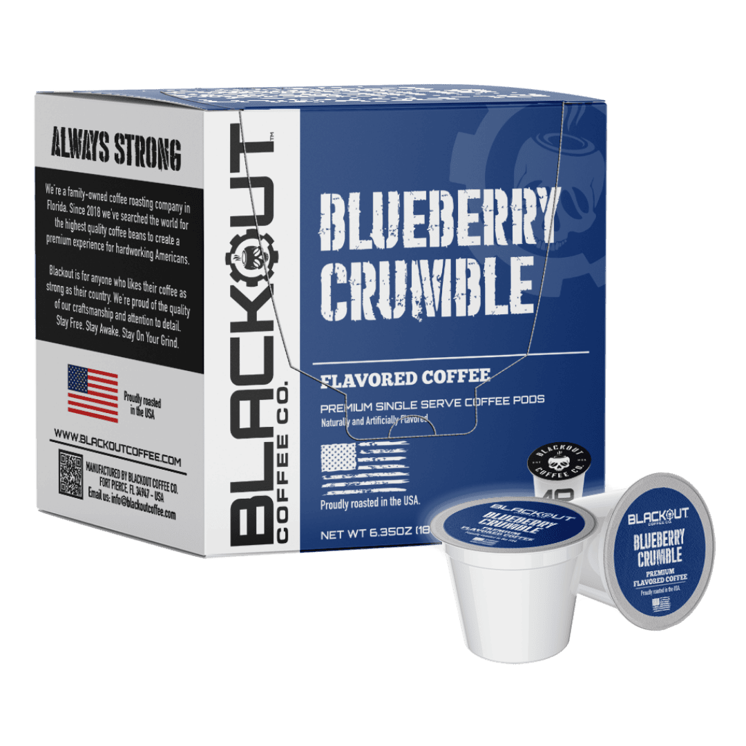 BLUEBERRY CRUMBLE FLAVORED COFFEE PODS 18CT