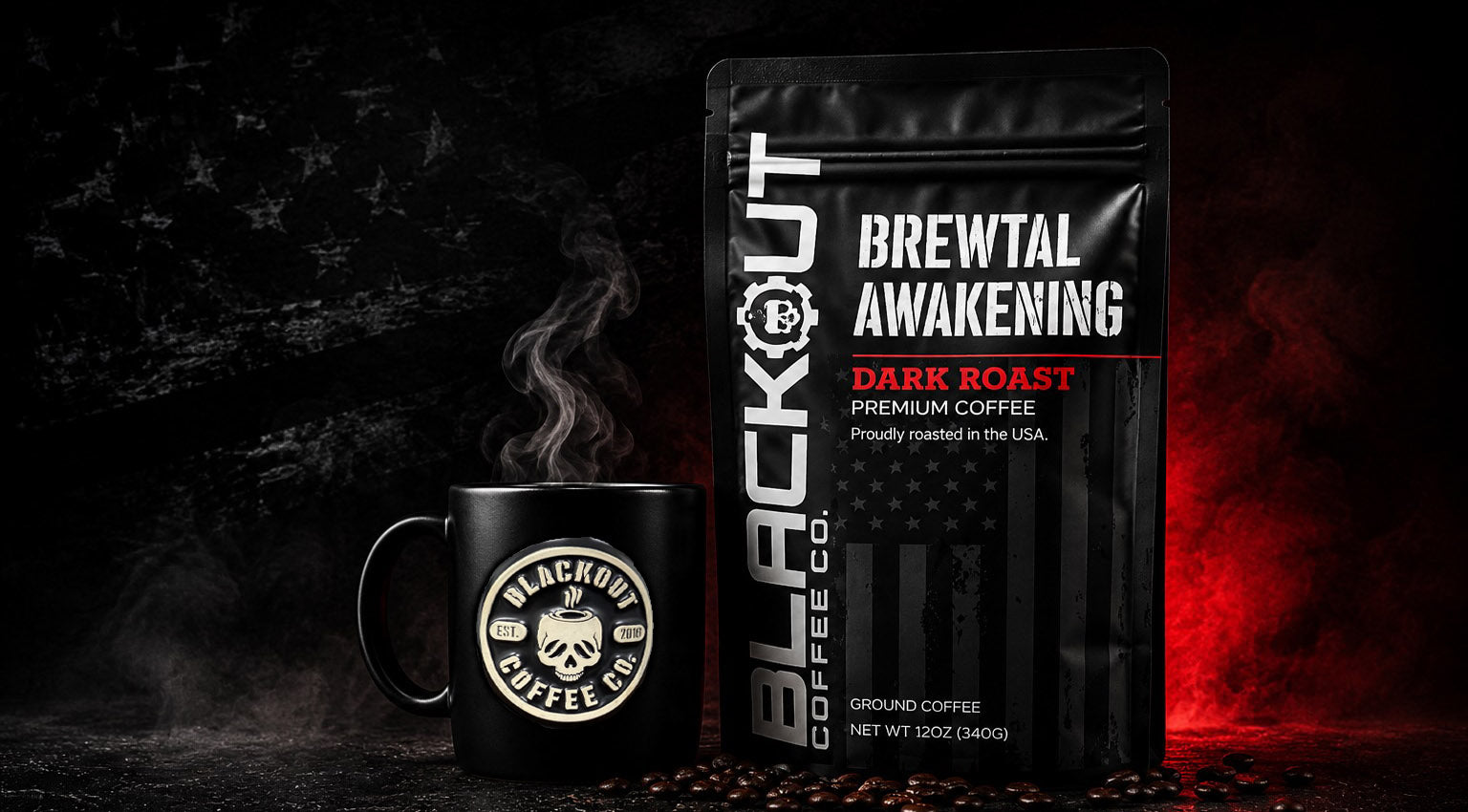 Premium Coffee. The Blackout Way.