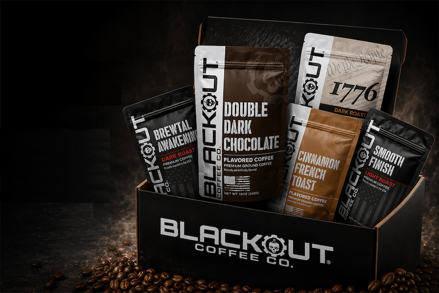 Build your own Blackout Coffee box with fresh roasted 12oz coffee bags