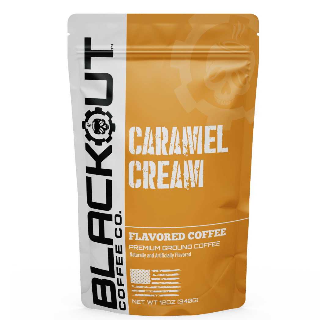 Caramel Cream Flavored Coffee Bag 12oz Blackout Coffee
