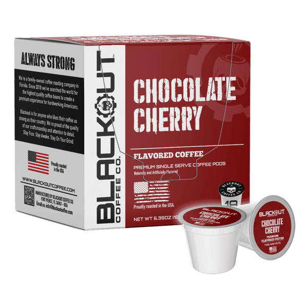 CHOCOLATE CHERRY FLAVORED COFFEE PODS 18CT