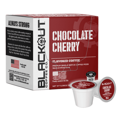 CHOCOLATE CHERRY FLAVORED COFFEE PODS 18CT