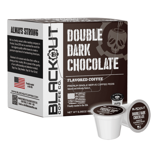 DOUBLE DARK CHOCOLATE - FLAVORED COFFEE PODS 18CT