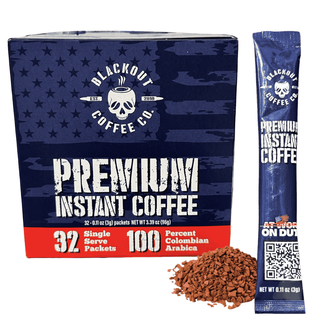 Instant coffee bu blackout coffee
