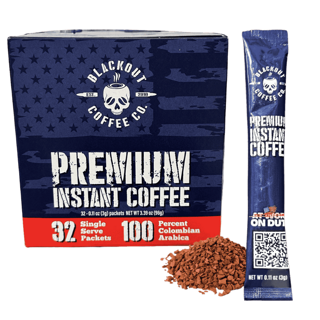 Instant coffee bu blackout coffee
