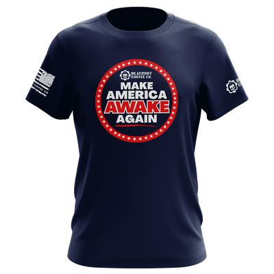 Make America Awake Again Blue T-Shirt