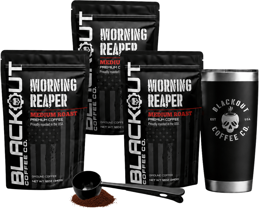 Blackout Coffee Club subscription starter kit products