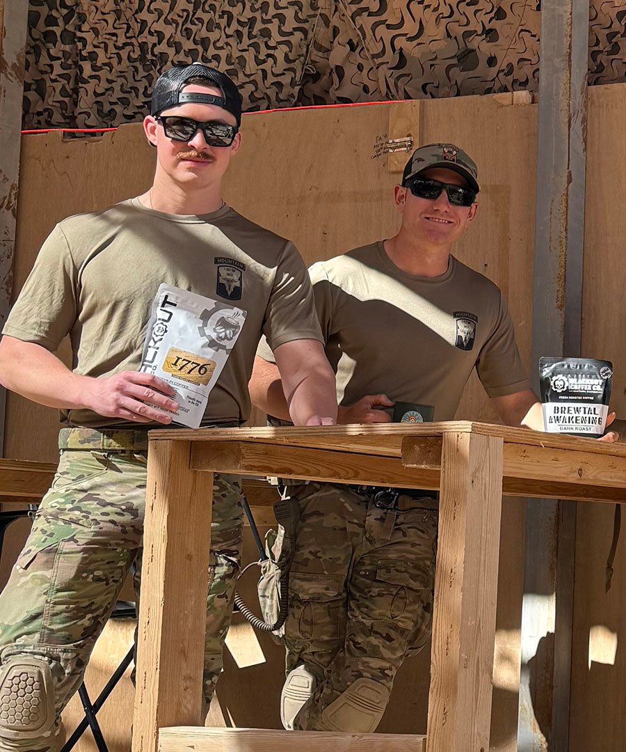 Operation Blackout coffee care package delivered to deployed troops