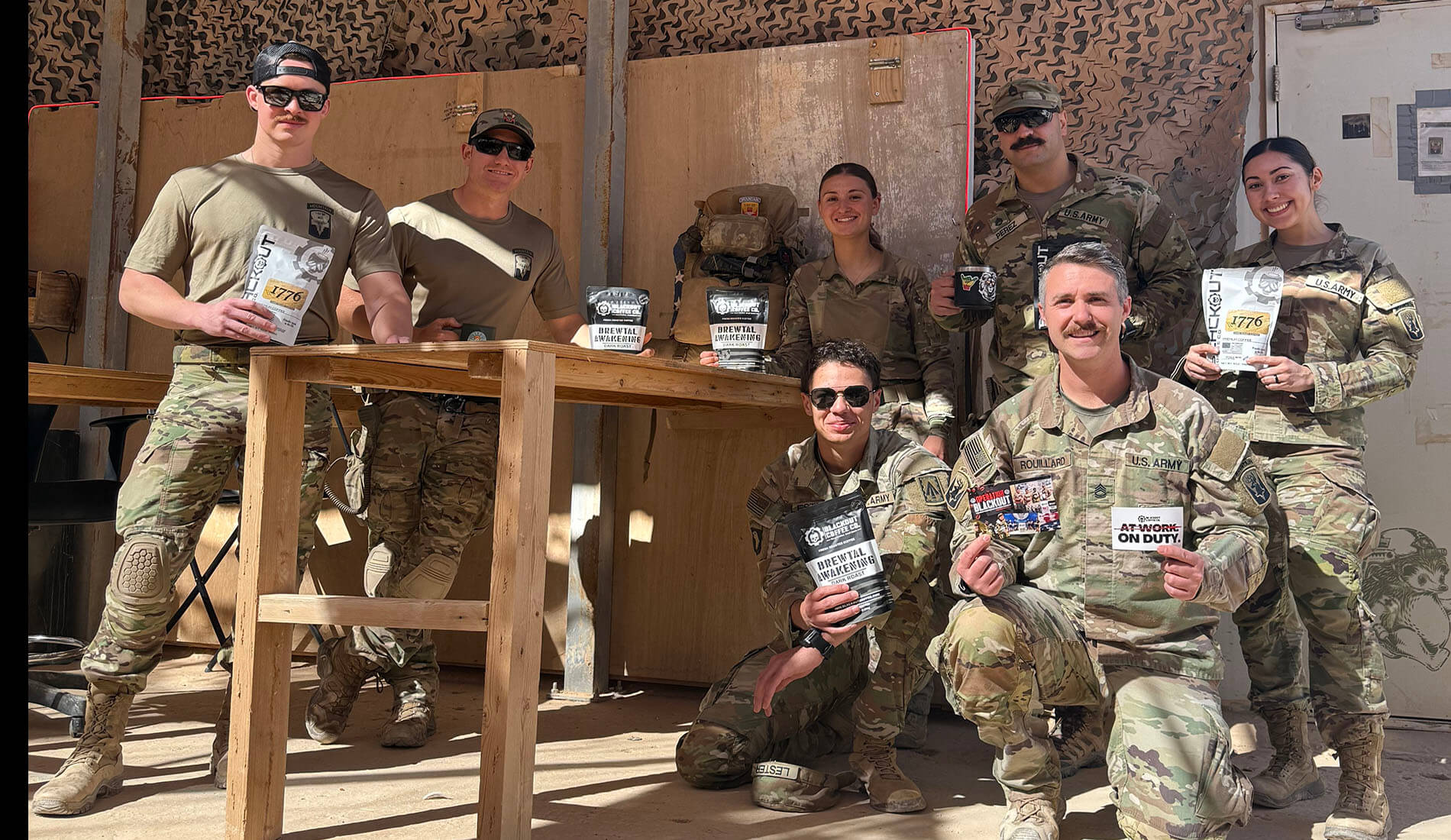 Operation Blackout coffee care package for deployed troops