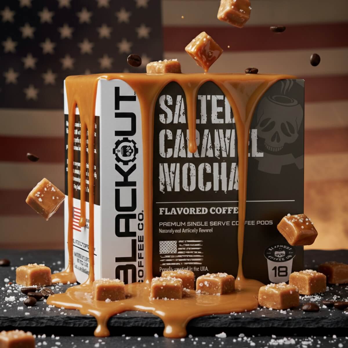 Salted Caramel Flavored Coffee Pods