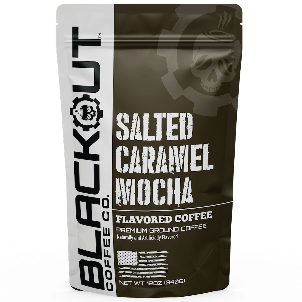 Salted Caramel Mocha Flavored Coffee – Blackout Coffee Co
