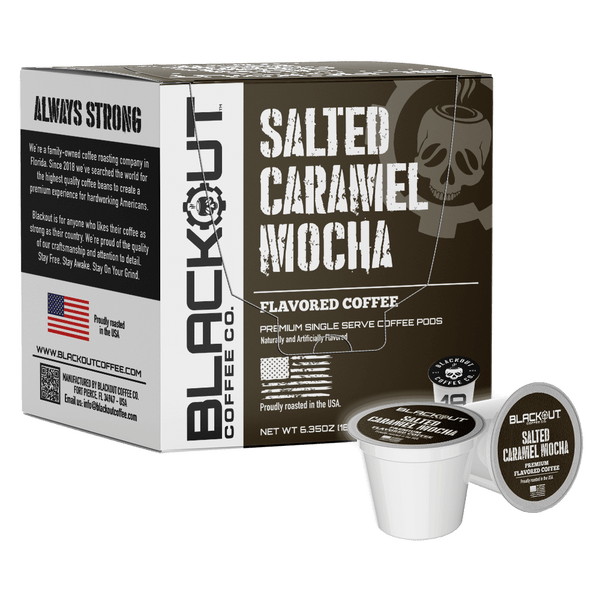 SALTED CARAMEL MOCHA FLAVORED COFFEE PODS 18CT