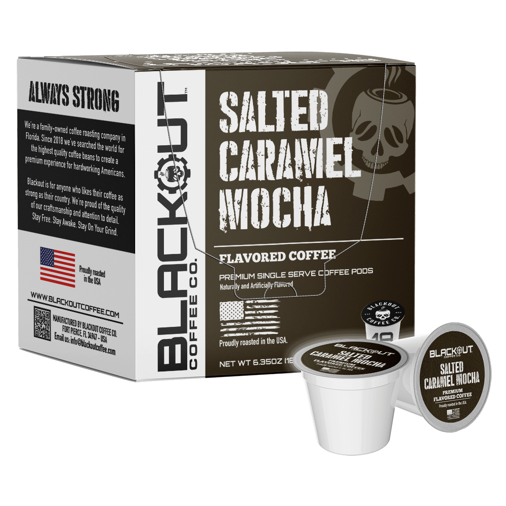 SALTED CARAMEL MOCHA FLAVORED COFFEE PODS 18CT