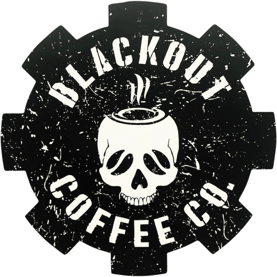 Blackout Coffee Logo Vinyl Decal - Badge