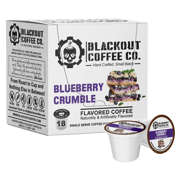 Blackout Coffee Blueberry Crumble Flavored Coffee - Ground Coffee, 12 oz  Pouch
