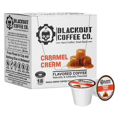 CARAMEL CREAM FLAVORED COFFEE PODS 18CT