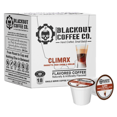 CLIMAX FLAVORED COFFEE PODS 18CT