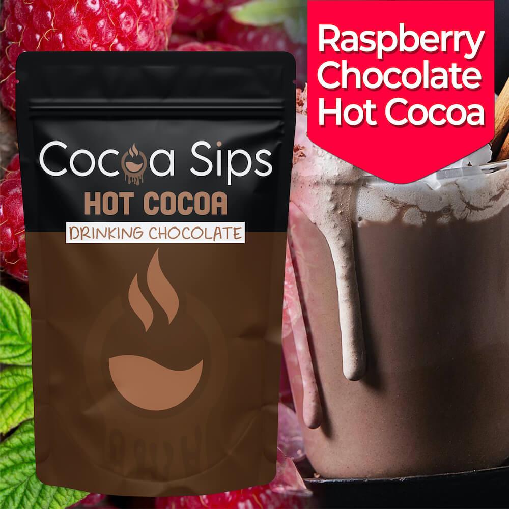 Raspberry Chocolate Hot Cocoa by Cocoa Sips