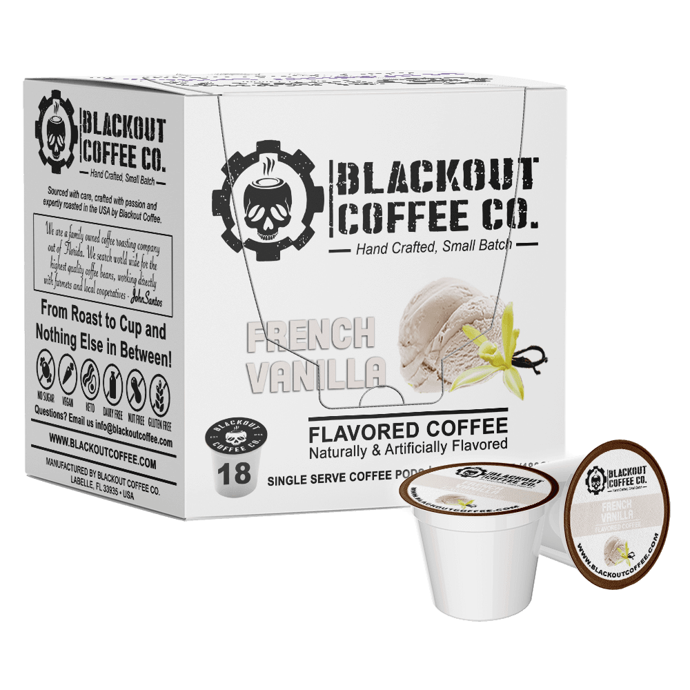 FRENCH VANILLA FLAVORED COFFEE PODS 18CT