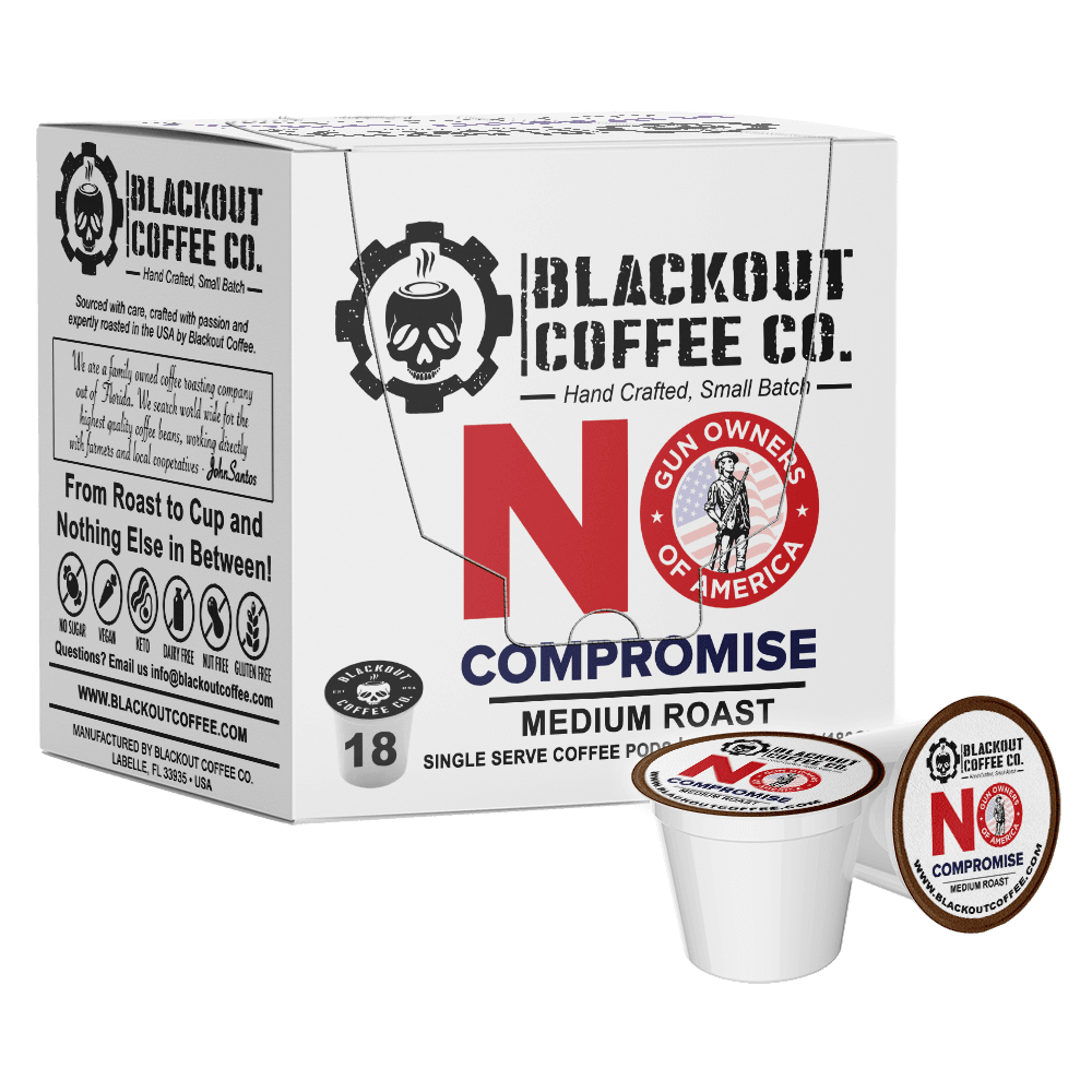 NO COMPROMISE GOA MEDIUM ROAST Coffee PODS 18CT - Blackout Coffee Co.