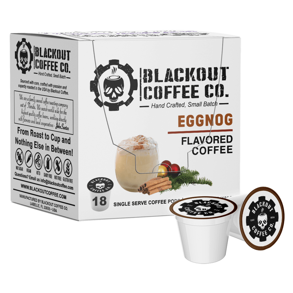 EGGNOG FLAVORED COFFEE PODS 18CT