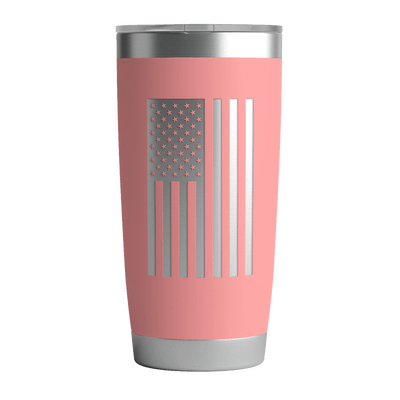 20 OZ Tumbler w/ US Flag In Pink 