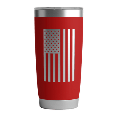 20 OZ Tumbler w/ US Flag In Red