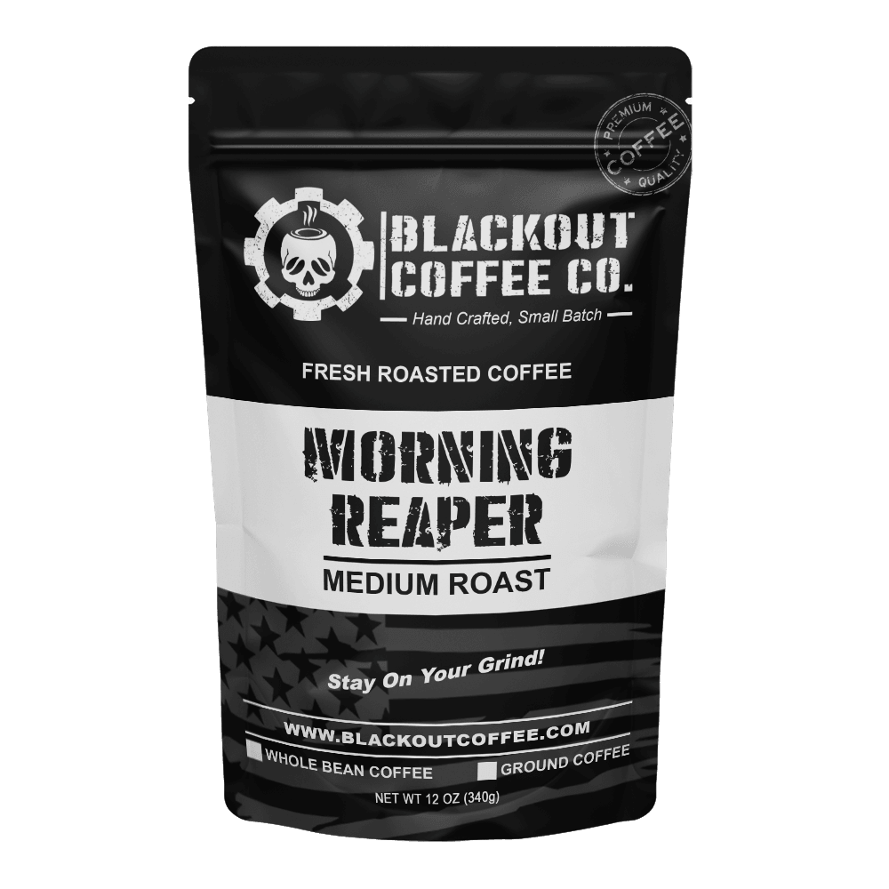 Morning Reaper Coffee Bag 12oz Blackout Coffee