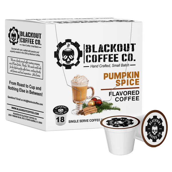 PUMPKIN SPICE FLAVORED COFFEE PODS 18CT Blackout Coffee
