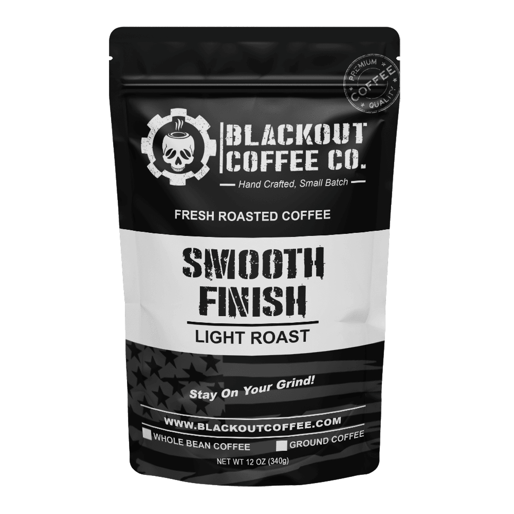 Smooth Finish Coffee Bag 12oz Blackout Coffee